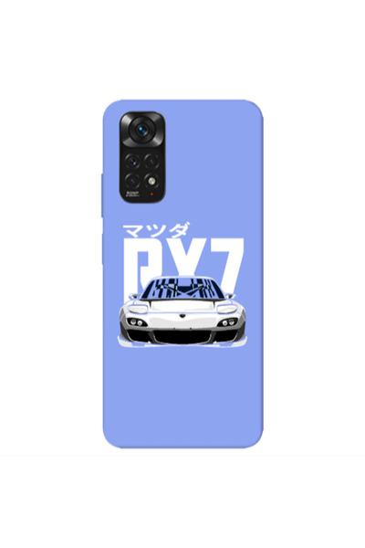 Other Xiaomi Redmi Note 11 4G Car Rx7 Light Purple Colored Silicone TPU Θήκη