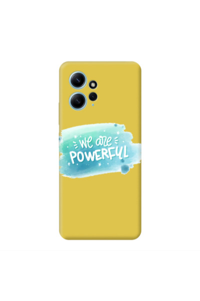 Other Xiaomi Redmi Note 12 4G We are Powerful Yellow Colored Silicone TPU Θήκη