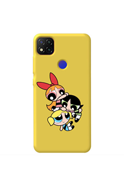 Other Xiaomi Redmi 9c Powerpuff Yellow Colored Silicone TPU Θήκη