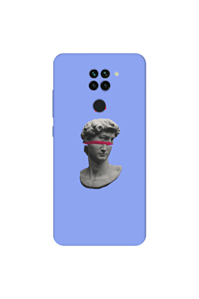Other Xiaomi Redmi Note 9 Half statue Light Purple Colored Silicone TPU Θήκη