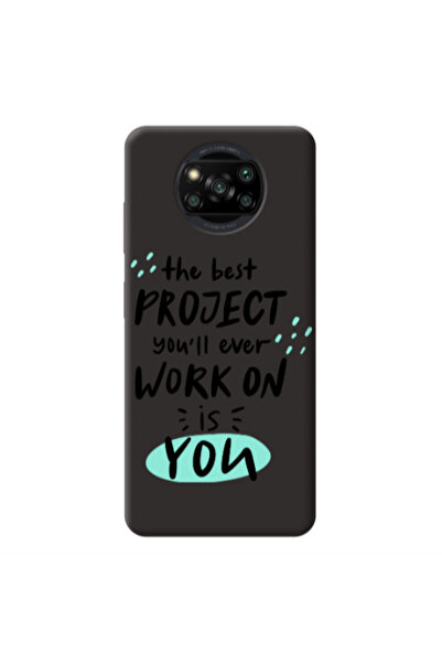 Other Xiaomi Poco X3 /X3 Pro The Best Project Black Colored Silicone TPU Θήκη