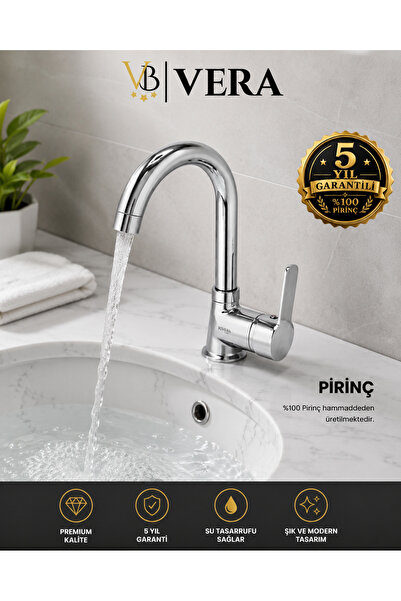 LİMA LAVABO BATARYASI 100% PİRİNÇ