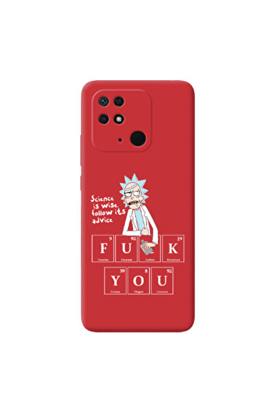 Other Xiaomi Redmi 10C Rick Scince is wise Red Colored Silicone TPU Θήκη