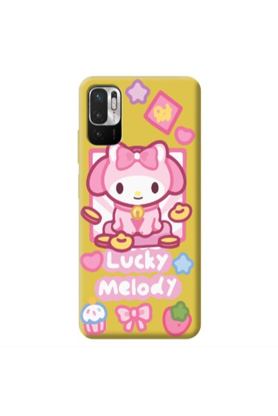Other Xiaomi Redmi Note 10 Pro 5G Lucky Melody Yellow Colored Silicone TPU Θήκη