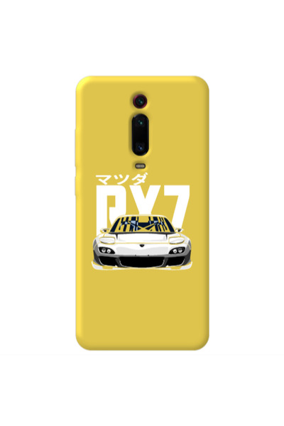 Other Xiaomi Mi 9T Pro Car Rx7 Yellow Colored Silicone TPU Θήκη