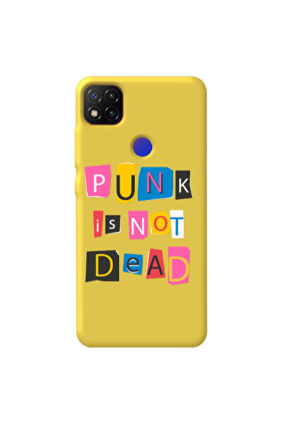 Other Xiaomi Redmi 9c Punk is not Dead Yellow Colored Silicone TPU Θήκη