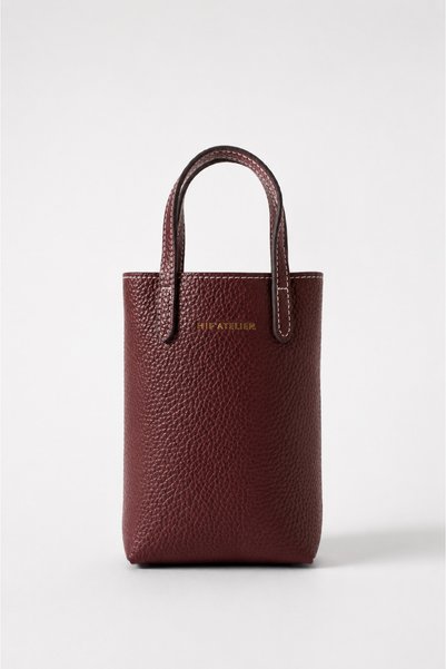 HIFATELIER Hif’Atelier Women's Shoulder Bag Crossbody Phone Bag Claret Red