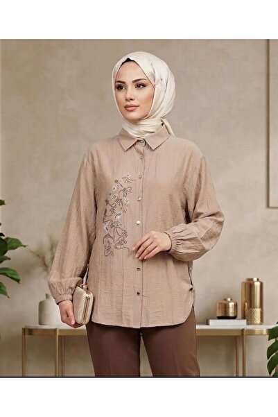 SHİROSA taş detaylı tesettür tunik