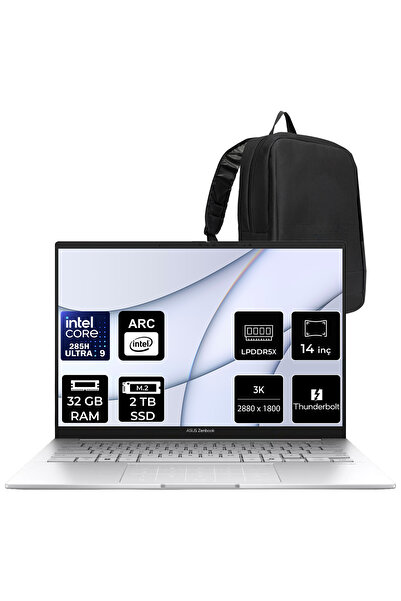 ASUS Zenbook 14 Intel Core Ultra 9 285H 32GB RAM 2TB SSD 14" 3K (2880x1800) O...