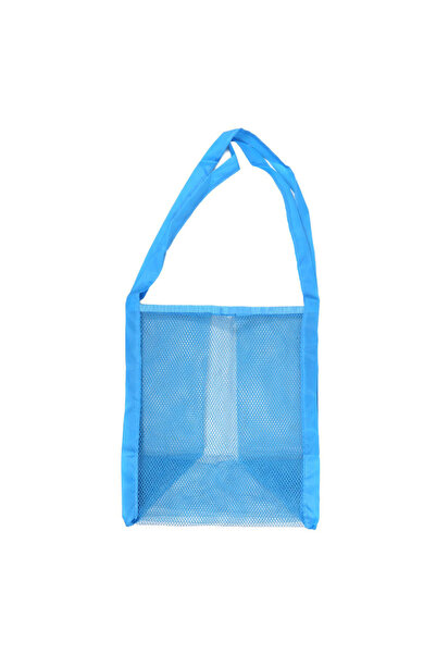 Choice 1Pc Blue Large Mesh Beach Bag, Sandproof Foldable Tote, Quick Dry Swim...