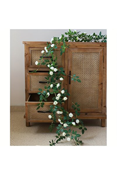Choice3 White Realistic Artificial Rose Vine for Home, Wedding, Party,Artific...