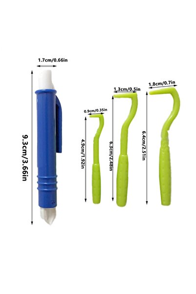 Choice1 Green 4pcs Pet Flea Removal Tool Kits Plastic Scratching Hook Remover...
