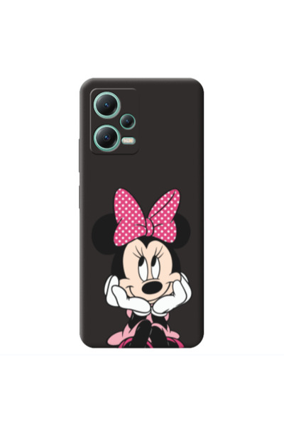 Other Xiaomi Redmi Note 12 Pro 5G Minnie 2 Black Colored Silicone TPU Θήκη