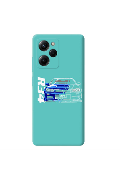 Other Xiaomi Poco X5 Pro Blue R34 Turquoise Colored Silicone TPU Θήκη