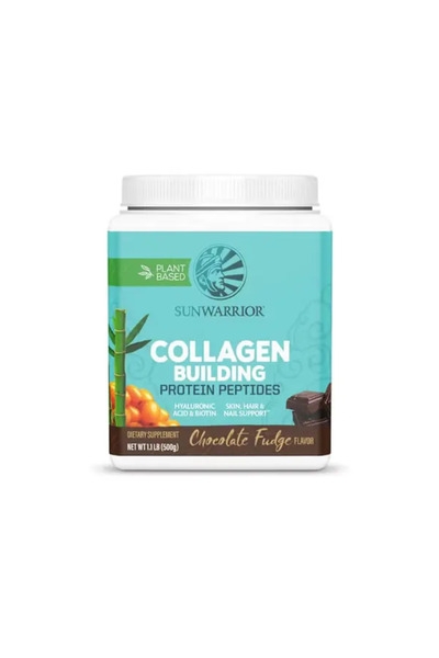 Sunwarrior Plant-Based Collagen Building Protein Peptides (Chocolate Fudge) –...