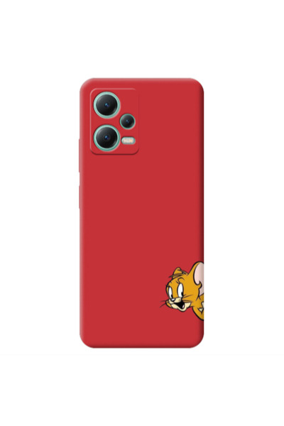 Other Xiaomi Redmi Note 12 Pro 5G Jerry 2 Red Colored Silicone TPU Θήκη