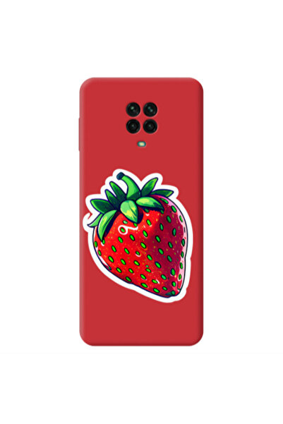 Other Xiaomi Redmi Note 9 Pro strawberry Red Colored Silicone TPU Θήκη