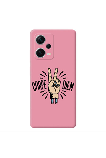 Other Xiaomi Poco X5 Carpe Two Diem Pink Colored Silicone TPU Θήκη