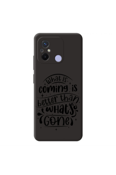 Other Xiaomi Redmi 12C What is coming Black Colored Silicone TPU Θήκη