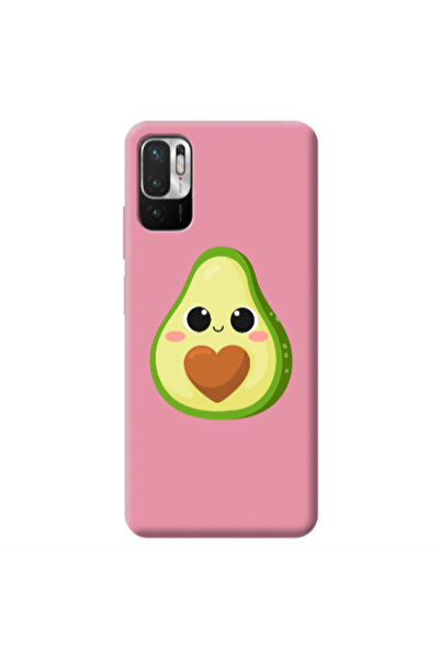 Other Xiaomi Redmi Note 10 Pro 5G Baby avocado Pink Colored Silicone TPU Θήκη