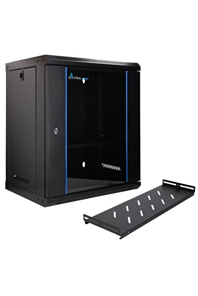 Extralink Dulap rack LITE 12U 530X400 montabil pe perete, negru