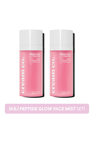 Cream Co. İkili Nemlendirici Aydınlatıcı Yüz Spreyi Seti Peptit Glow Face Mis...