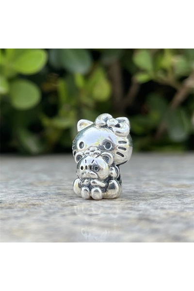 choice2 A342 Sanrio Kawaii Hello Kitty New 925 Sterling Silver Charms Pendant...
