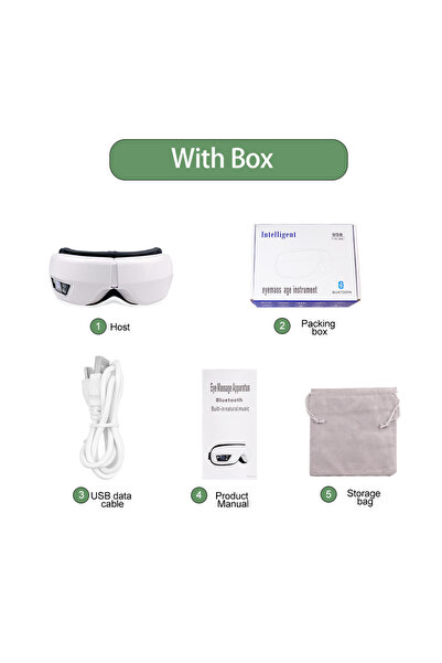 Choice1 with box Intelligent Eye Massager Rechargeable Eye Care Device Blueto...