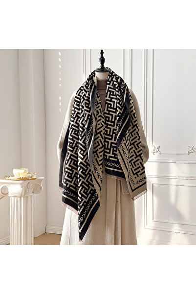 choice2 black 2025 Luxury Brand Women's Cashmere Scarf - Winter Warm Tasseled...