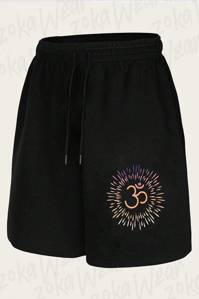 ZOKAWEAR Unisex Om Design Printed Shorts