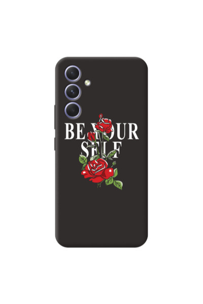 Other Samsung A56 Be Your Self Black Colored Silicone TPU Θήκη