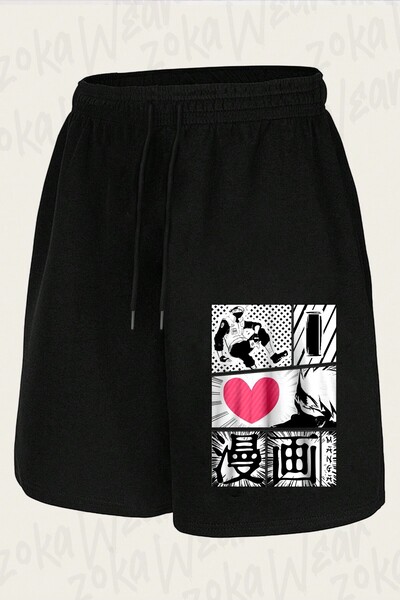 ZOKAWEAR Unisex Hatake Kakashi Naruto Design Printed Shorts