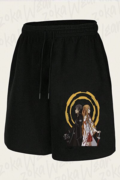 ZOKAWEAR Unisex Sword Art Online Kirito and Asuna Design Printed Shorts