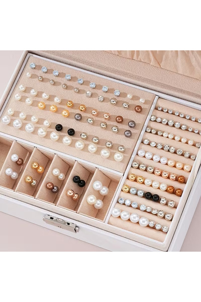 Choice مجموعة أقراط ملونة بسيطة للنساء من AYA6202001Nobox، 114 قطعة، أقراط خر...