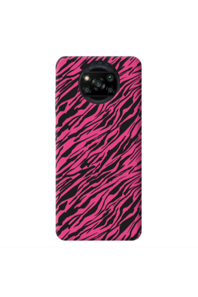 Other Xiaomi Poco X3 /X3 Pro Black zebra Fuchsia Colored Silicone TPU Θήκη
