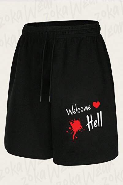 ZOKAWEAR Unisex Touhou Welcome Hell dizajn šortsa sa printom
