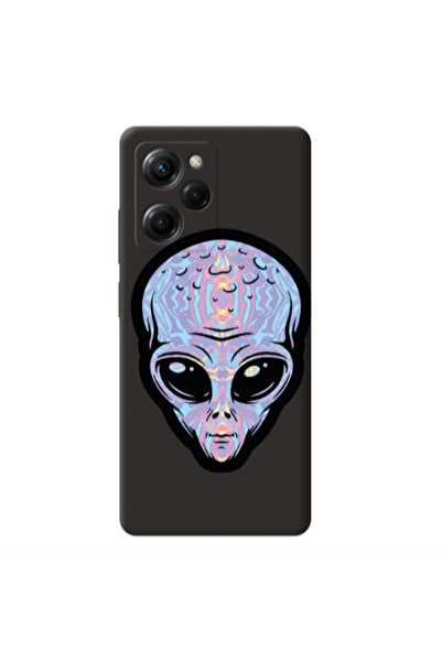 Other Xiaomi Poco X5 Pro Alien Black Colored Silicone TPU Θήκη