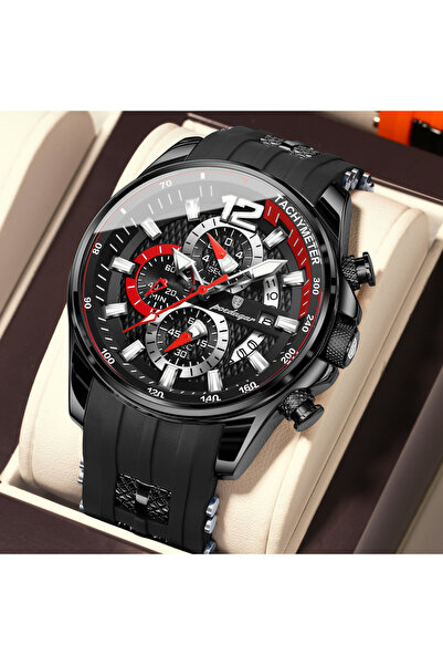 choice2 898 Black Black Functional Watch For Men Date Chronograph Luminous Wa...