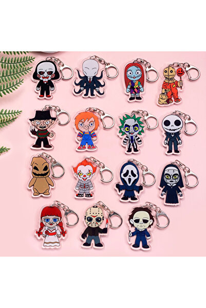 Choice3 5cm 16 1/15Pcs Cartoon The Nightmare Before Christmas Acrylic Keychai...