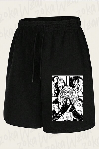 ZOKAWEAR Unisex Jujutsu Kaisen Suguru Geto Scene Design Printed Shorts