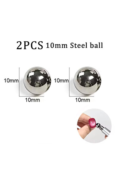 choice2 2Pcs 10mm Ball Cat Eye Magnetic Ball With Nail Magnetic Stick Tool Se...