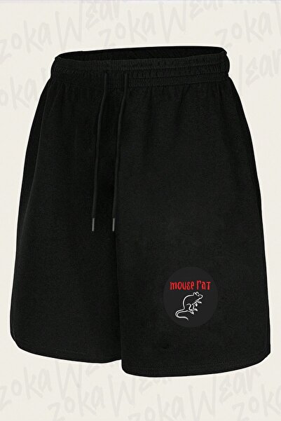 ZOKAWEAR Unisex Mouse Rat Band Design Printed Shorts