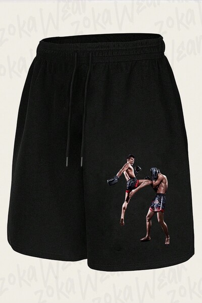 ZOKAWEAR Unisex Muay Thai V2 Design Printed Shorts