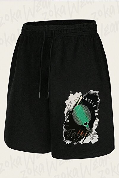 ZOKAWEAR Unisex Table Tennis Ping Pong Special Design Printed Shorts