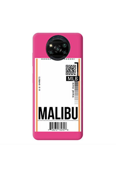 Other Xiaomi Poco X3 /X3 Pro Malibu Travel More Fuchsia Colored Silicone TPU ...