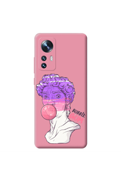 Other Xiaomi Mi 12 Pin Bubble Pink Colored Silicone TPU Θήκη