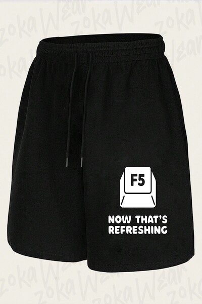 ZOKAWEAR Unisex Funny F5 Shortcut Keyboard Key Design Printed Shorts