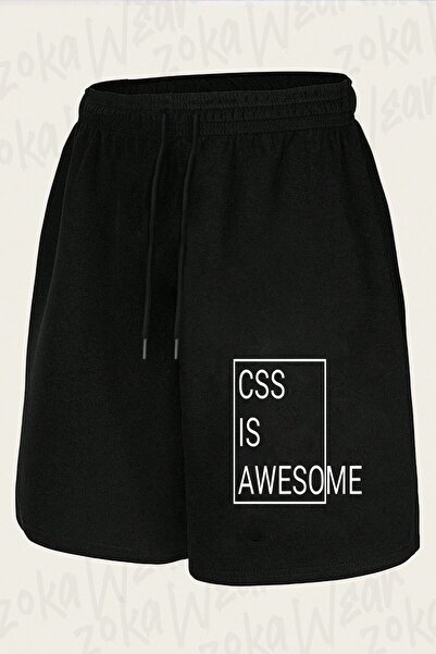 ZOKAWEAR Unisex Css Is Awesome Developer Software Designer Design Printed Shorts