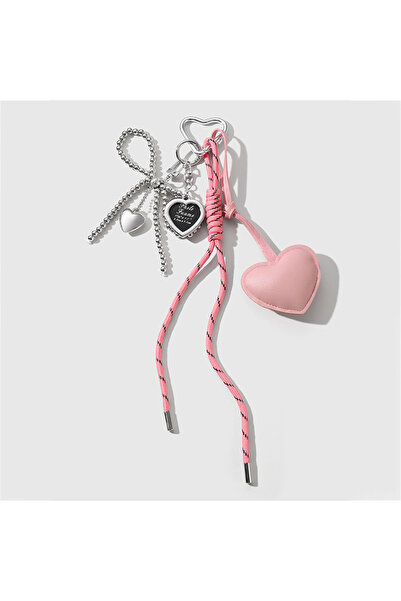 Choice pink Luxury Charm Tassel Love Heart Pendant Handmade Creative Bowknot ...