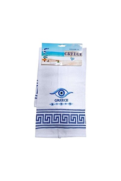 Tradesor Πετσέτα ποτηρόπανο Souvenir με κέντημα - Σετ 12pcs - Greece - 416068